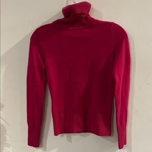 Women's Hot Pink Pure by Artisan Cashmere Turtleneck Sweater